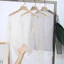 Áo thun SNUGHOUSE, Áo dài tay xuyên thấu cho nữ, Áo sơ mi ren thoải mái cho nữ