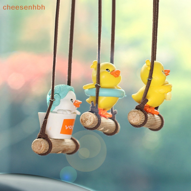 Phụ Kiện Treo Trang Trí Gương Chiếu Hậu Xe Hơi Hình Chú Vịt Hoạt Hình Dễ Thương
