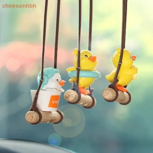 Phụ Kiện Treo Trang Trí Gương Chiếu Hậu Xe Hơi Hình Chú Vịt Hoạt Hình Dễ Thương