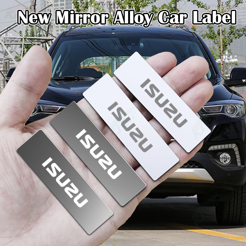 Nhãn Dán logo isuzu 3d Bằng Kim Loại Tráng Gương Trang Trí Xe Hơi elf Trax d-max mu-x trucks