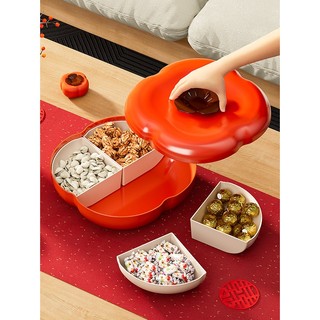 Hộp Mứt Quả Hồng Bunnies – 4 Ngăn Tiện Dụng, Trang Trí Bàn Tết Thêm Phần Tươi Tắn