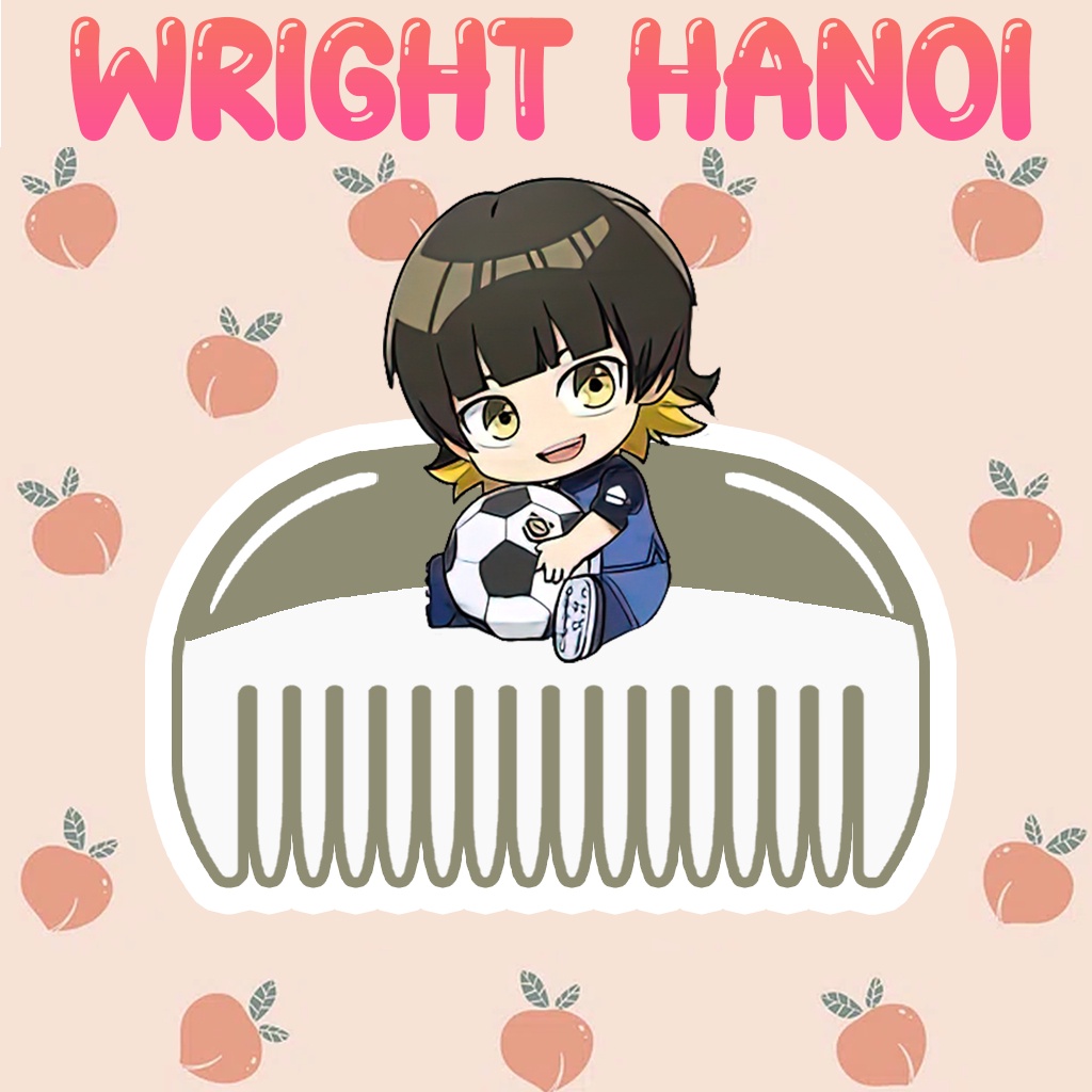 Mô Hình Lược Blue Lock Nagi Hyoma Chigiri Meguru Bachira Reo MikageRin Itoshi Isagi Phụ kiện trang trí sưu tầm chibi
