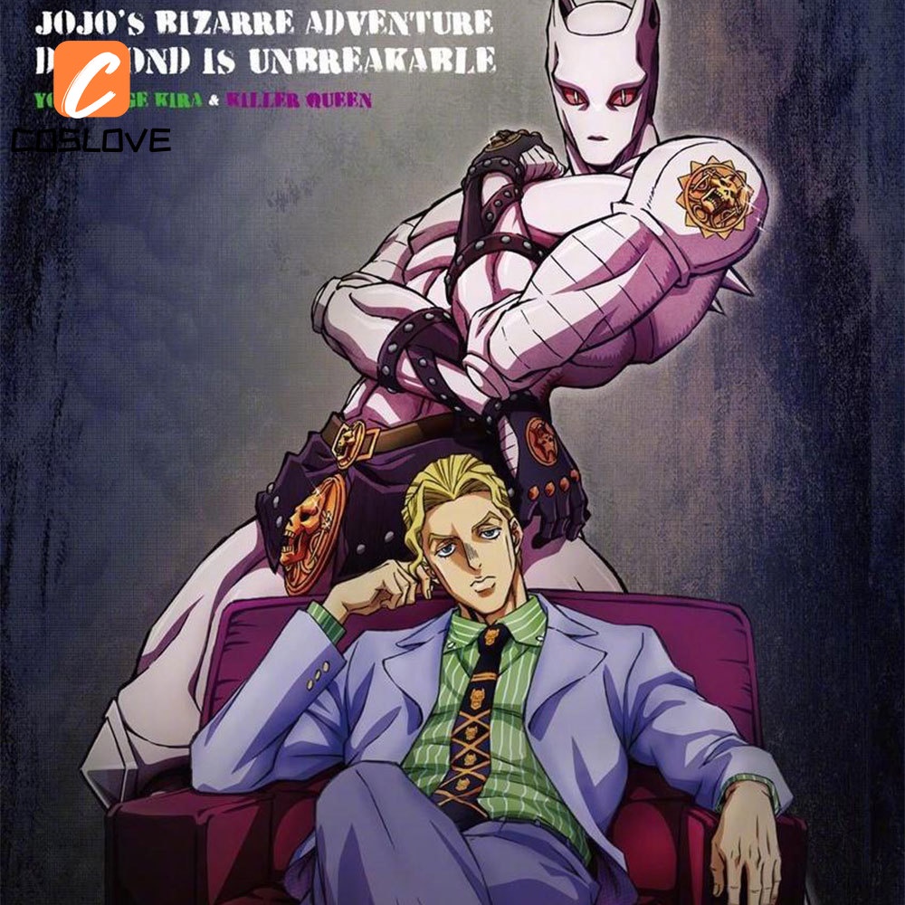 Bộ Trang Phục Cosplay Nhân Vật Yoshikage Kira Màu Tím Trong Jojo 'S Bizarre Adventure