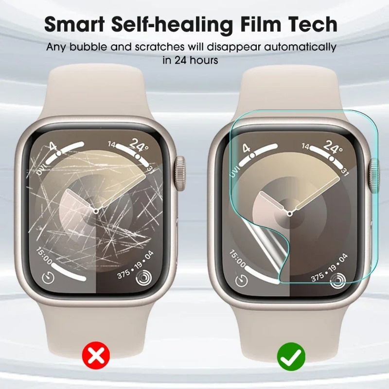 Miếng Dán Bảo Vệ Màn Hình Chống Trầy Bằng TPU Mềm Cho Apple Watch Ultra 2 49MM Series 9 41mm 45mm 44mm 40mm 42mm 38mm iWatch 8 7 6 5 4 3 2 1