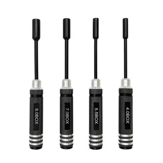 4 RC Kim Loại Lục Giác NUT Ổ Cắm Chìa Khóa Vít Driver Cờ Lê 4.0mm 5.5mm 7.0mm 8.0mm 80213 Bộ Dụng Cụ Buggy Truck Truggy Car- & * &