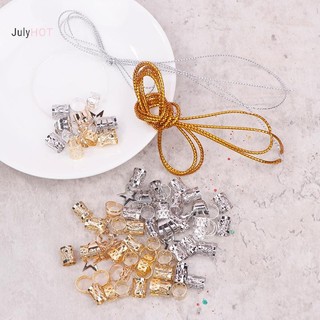 Julyhot 36 Chiếc Rỗng Ra Tóc DIY Tóc Phong Cách Tóc Phụ Kiện Tóc Loc Trang Sức Tóc Cho Bím Tóc Dread Khóa Kim Loại Vòng Đeo Massivedeals