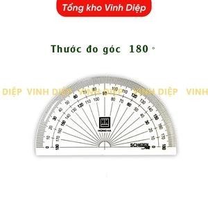 Bộ thước kẻ, thước đo độ, eke cho học sinh bộ dụng cụ học tập 4 chiếc Trong suốt