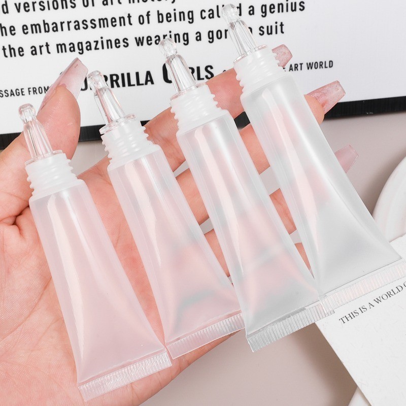 5 Chai có thể đổ lại có nắp - Nhựa, Trong suốt, Di động - Chai nhỏ giọt rỗng - Hộp đựng mẫu mỹ phẩm - Chai đựng kem nền - Phụ kiện du lịch