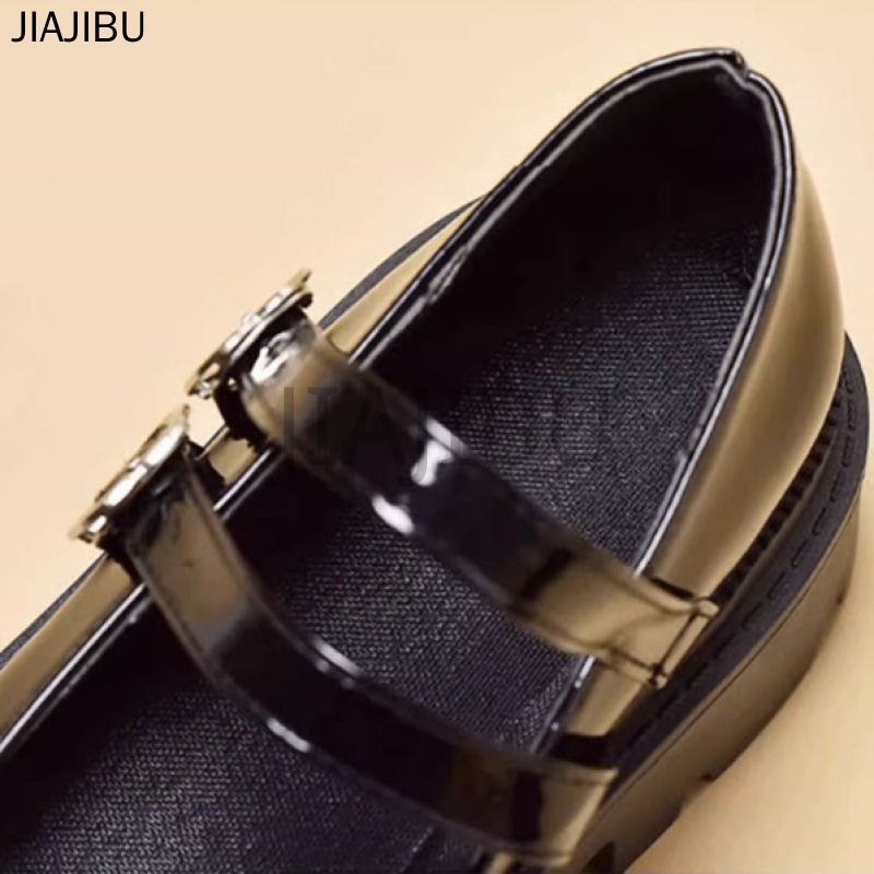 Giày Trẻ Em Dễ Thương Cute Girls Princess Shoes Fashion Kids Shoes Giày Đi Học Kids Black School Shoes Children's Doll Shoes Korean Fashion Platform Girls Mary Jane Shoes Giày Lolita Mũi Tròn Giày Đồng Phục JK Giày Bệt Bé Gái Giày Khiêu Vũ Màu Đen