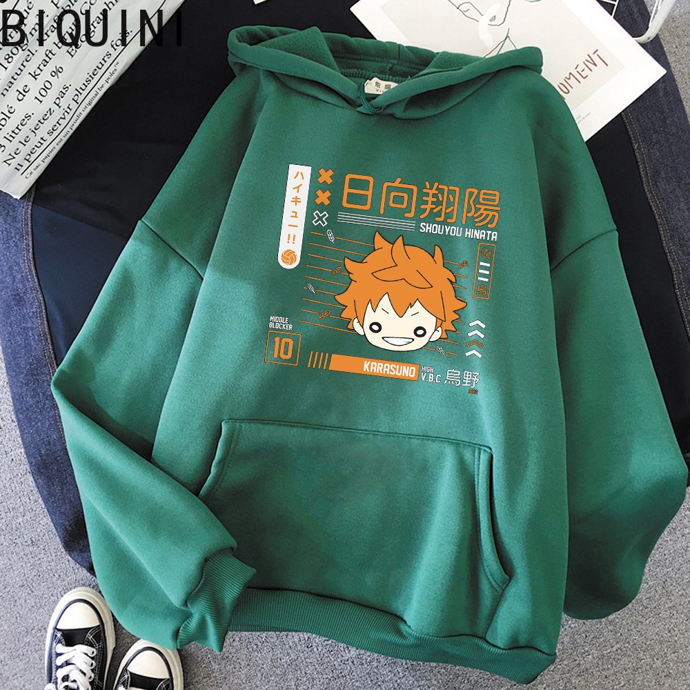 Fly high Let 'S hinata Áo hoodie In Hình haikyuu anime Thời Trang Mùa Đông Cỡ Lớn Dành Cho Nam Nữ