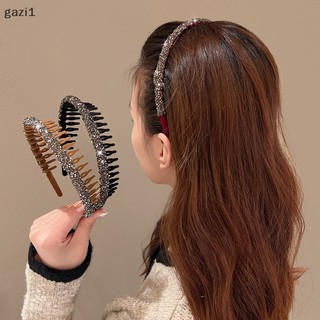 Cài Tóc Đính Đá acrylic Màu Trơn Có Răng Chống Trượt Thời Trang Cho Nữ Gzi1