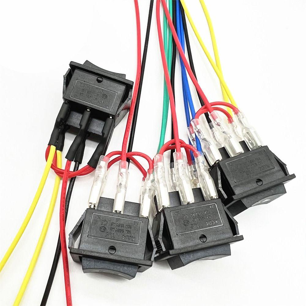 VVDZA Động cơ đảo chiều phân cực tạm thời, Công tắc đặt lại tự động 6 chân 220V 10A, Đặt lại đôi 3 vị trí ô tô điều khiển động cơ