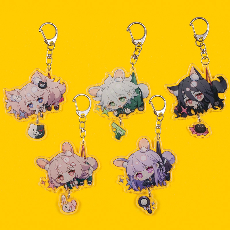 [Snail Meow] Móc Khóa Doujin Danganronpa Togami Byakuya Komaeda Nagito Nanami Chiaki Mukahiso Ngoại Vi
