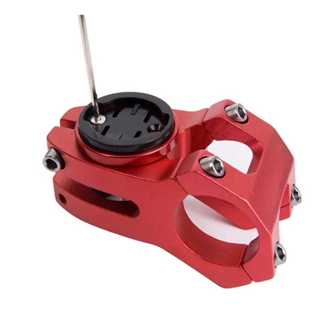 NEWIDEA Giá đỡ máy tính xe đạp bằng hợp kim nhôm màu đen đỏ bạc, phù hợp với đồng hồ bấm giờ Edge và Bryton Cateye