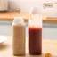 TOPTOOLCX Chai ép gia vị, Nước sốt Dầu ô liu Gia vị Chai ép đùn, Cân dã ngoại BBQ Tiện ích Salad Dressing Chai xịt dầu