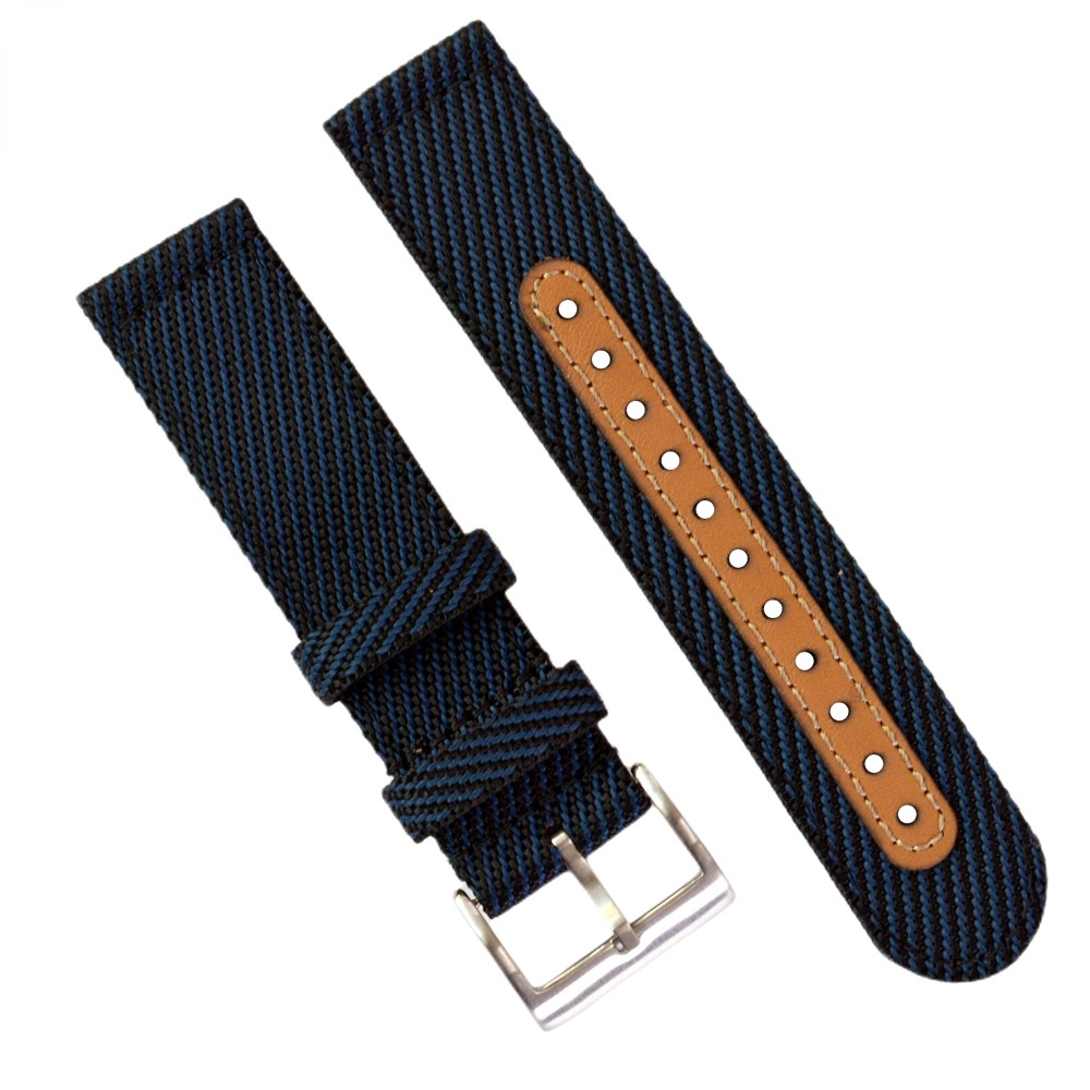 Dây Đeo Đồng Hồ Bằng Vải canvas nylon Dệt 18mm 20mm 22mm Thời Trang Mùa Đông Cho Nam Và Nữ