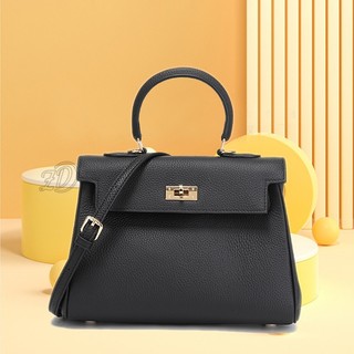 Phù Hợp Túi Xách hermes kelly black Lyche Bằng Da Bò Thật Có Dây Đeo Vai Có Thể Điều Chỉnh
