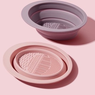 Dụng cụ vệ sinh Silicone cọ trang điểm Gecomo bằng nhựa cao cấp và có thể gập lại rửa cọ trang điểm Gấp Gọn Tiện Dụng
