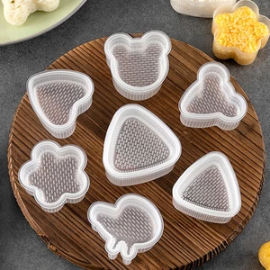 Khuôn làm cơm nắm Onigiri DIY, khay dụng cụ ép cơm Bento tạo hình cho bé ăn dặm - SUNND