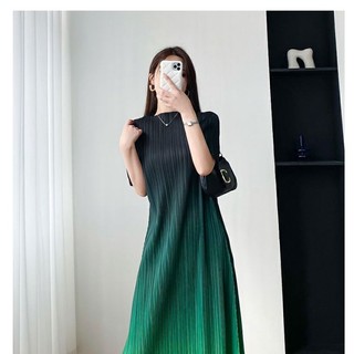 Miyake Chân Váy Xếp Ly Cao Cấp Thời Trang Dành Cho Nữ