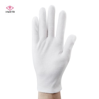 1 Đôi Găng Tay cotton Màu Trắng Thấm Hút Mồ Hôi Mới