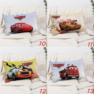 Vỏ gối hình chữ nhật cho ô tô Disney Pixar Vỏ gối bằng vải Polyester in một mặt Trang trí ghế Sofa tại nhà (Không có lõi)