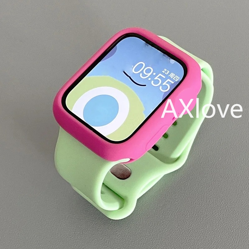 Dây Đeo silicone Trong Suốt Cho Đồng Hồ Thông Minh apple watch series 9 8 7 6 se 5 3 2 49mm 40mm 44mm 42mm 41mm 45mm 49mm