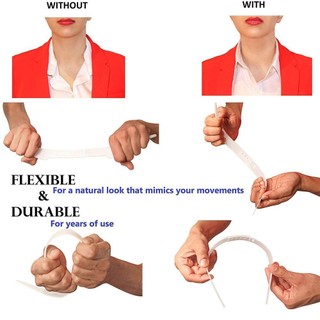 CLEARLINE Áo Sơ Mi Cổ Hỗ Trợ Shaper, Cổ Slick Stays Bundle Kit Áo Sơ Mi Đứng Cổ Dụng Cụ, Cổ Áo Sơ Mi Có Thể Điều Chỉnh Chống Lăn Cố Định Shaper