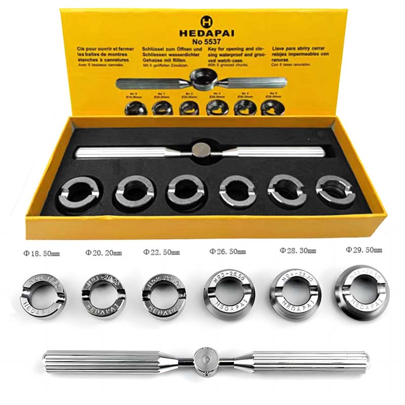 Dụng Cụ Sửa Chữa Đồng Hồ Đeo Tay 6 Đầu 5537 Lưng