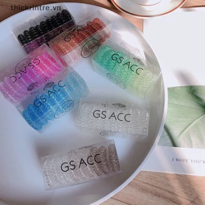 Set 9 Dây Buộc Tóc Lò Xo Co Giãn Nhiều Màu Sắc Cho Nữ vn