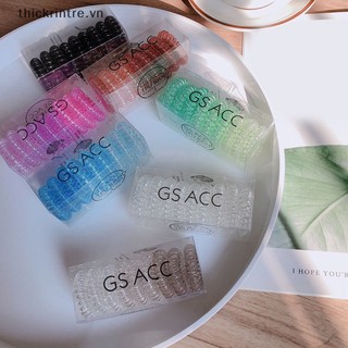 Set 9 Dây Buộc Tóc Lò Xo Co Giãn Nhiều Màu Sắc Cho Nữ vn