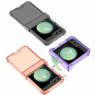 Gasbag Bản lề Full Soft TPU Case Cover Samsung Galaxy Z Flip 5 Z Flip 6 4 Vỏ trong suốt Vỏ gấp chống va chạm bốn góc