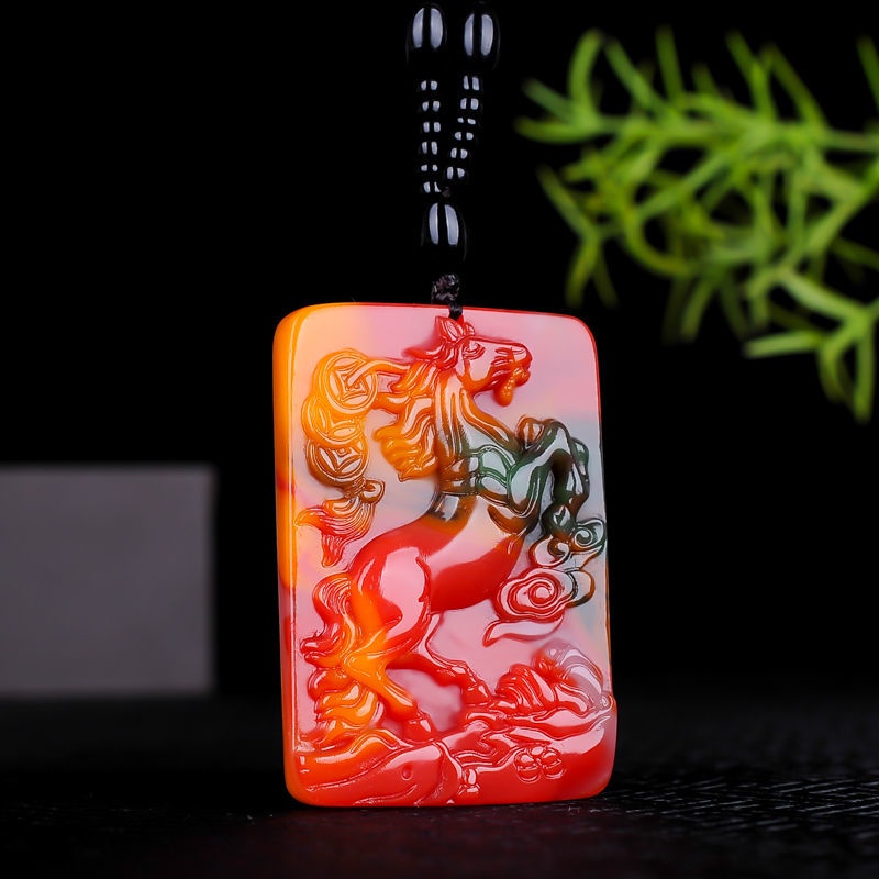 Mặt Dây Chuyền Hình Ngựa Hoàng Đạo Nhiều Màu Sắc Phong Cách Thời Trang Dành Cho Nam Và Nữ