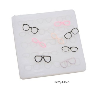 Khung kính mắt DIY silicon cho búp bê - Khuôn gốm đất sét trang trí mặt