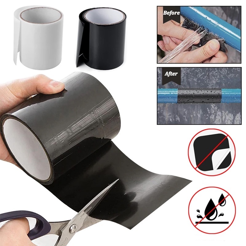 Băng Keo Chống Thấm Băng Siêu Dính Chống Thấm Ước Rò Dột Chịu Nhiệt Khổ Ống Nước Bạt Tôn Đường Rò Rỉ Flex Tape
