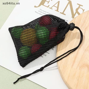 XOITU Đen Trắng Lưới Dây Rút Túi Bảo Quản Đa Năng Du Lịch Gia Đình Hoạt Động Ngoài Trời Túi Giặt Stuff Sack VN