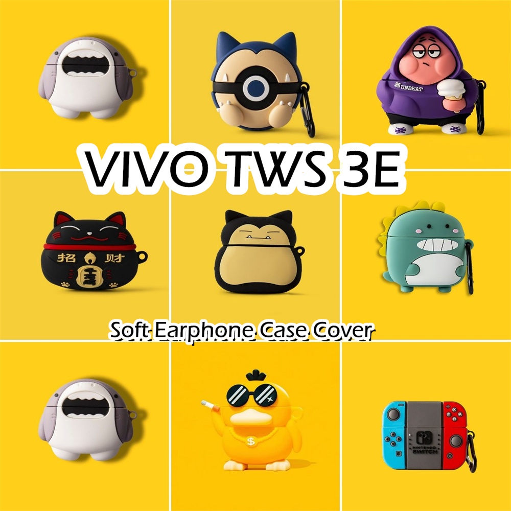 VIVO [Ngôi sao tương lai] Dành cho VIVOTWS 3E Vỏ tai nghe silicon mềm dòng hoạt hình hợp thời trang NO.1