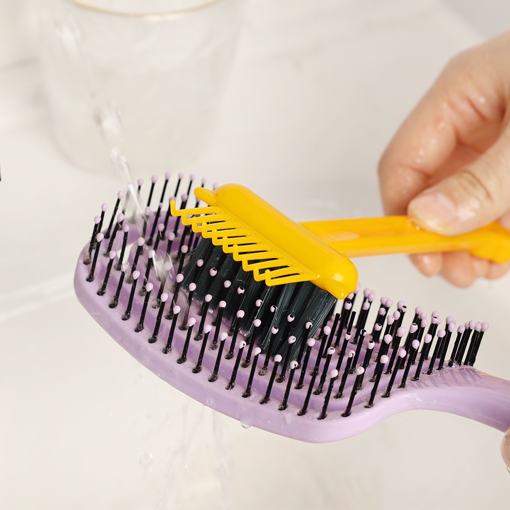 Lược Chải Tóc Mini 2 Trong 1 Có Túi Khí Và Đầu Chải Tiện Dụng Cho Salon / Nhà Ở