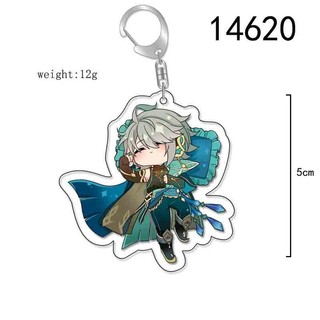 Móc khóa Genshin Impact Ngủ 2 mặt nhựa mica, móc chìa khoá Acrylic anime manga vũ khí mô hình nhân vật game dễ thương