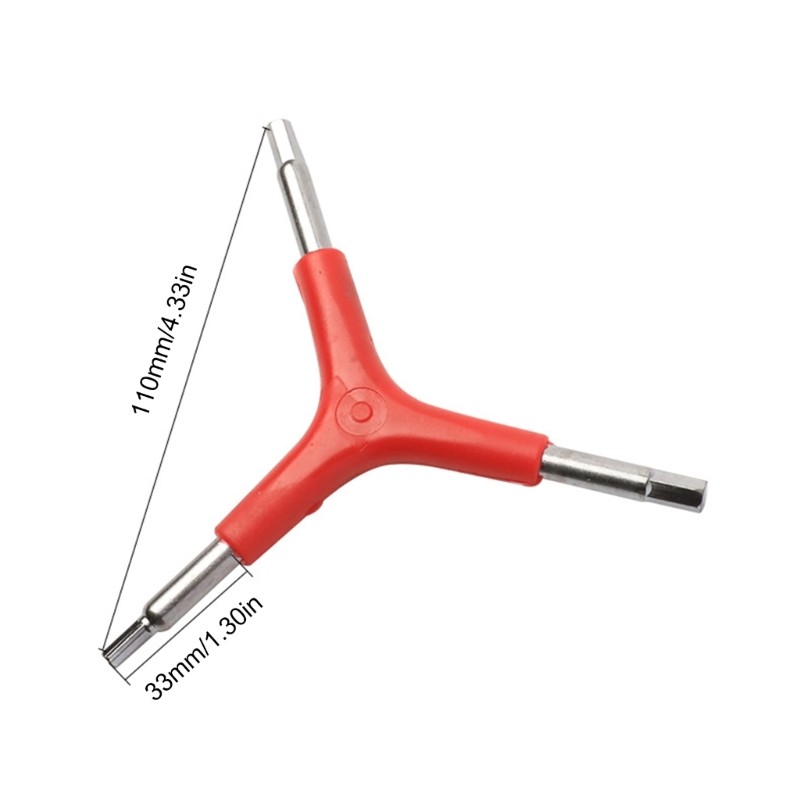 Bộ công cụ sửa chữa xe đạp di động với cờ lê hình chữ Y 3D 4-6mm và bộ cờ lê mô-men xoắn