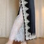 DELMER Váy An Toàn Petticoat, Sườn Xám 75cm Ren Underskirt Slips, Thời Trang Dạo Phố Hoa Cao Cấp Eo Lưới Underskirt Slips Dress Mùa Hè