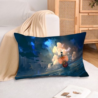 Khỉ Polyester hình chữ nhật One Piece D. Luffy Vỏ Gối In Hình Một Mặt Sofa Phòng Ngủ Trang Trí Nhà (Không Có Lõi Gối)