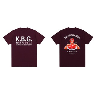 Hajime no Ippo KBG Anime Kamogawa Quyền Anh Tập Gym Vintage Áo Thun Cotton Nam Áo Mới Tee Áo Nữ Cao Cấp