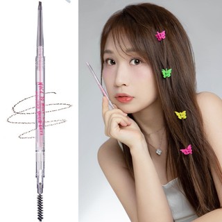 Flortte Bút Chì Kẻ Lông Mày Hai Đầu Siêu Mịn Kháng Nước Chống Mồ Hôi