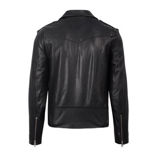 Áo khoác da nam, áo da thật cao cấp Fttleather Biker Jacket Da Dê - Phiên Bản Kylian Mbappé - AD310D