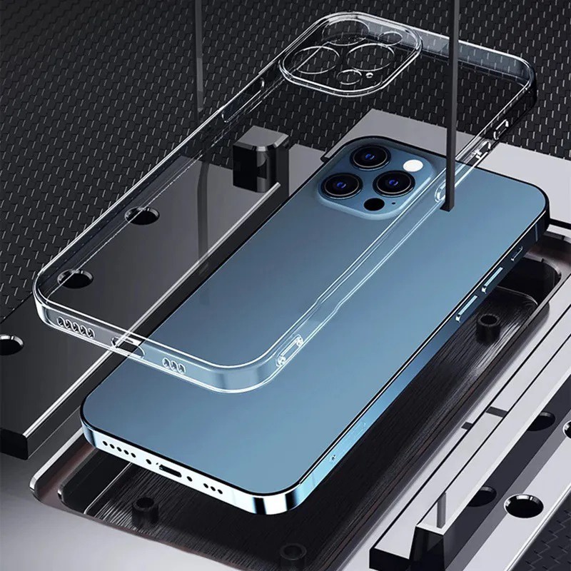 Cho iPhone 17 17e 16e 16 15 14 13 12 11 Pro Max Air Mini Plus XR XS Max 8 7 6 6s Plus SE Ốp Điện Thoại Trong Suốt Siêu Mỏng Silicon Mềm Ốp Lưng