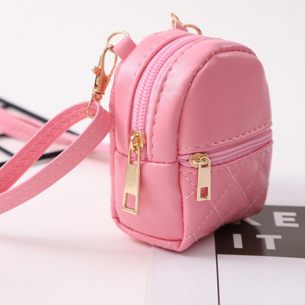 Ví đựng tiền xu JKDESIGN, Túi đeo chéo Mini cầm tay, Túi đeo vai nhẹ bằng da PU màu trơn dành cho nữ