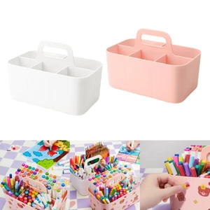 SA Desktop Stationary Organizer 5 ngăn Marker Organizer Caddies có tay cầm