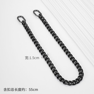 Dây xích nối dài cho Longchamp hobo, dây đeo vai/nách, phụ kiện túi xách nữ, màu đen súng