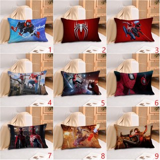 Vỏ gối hình chữ nhật Spider Man Marvel Vỏ gối Sofa Polyester in một mặt Trang trí nhà cửa (Không có lõi)